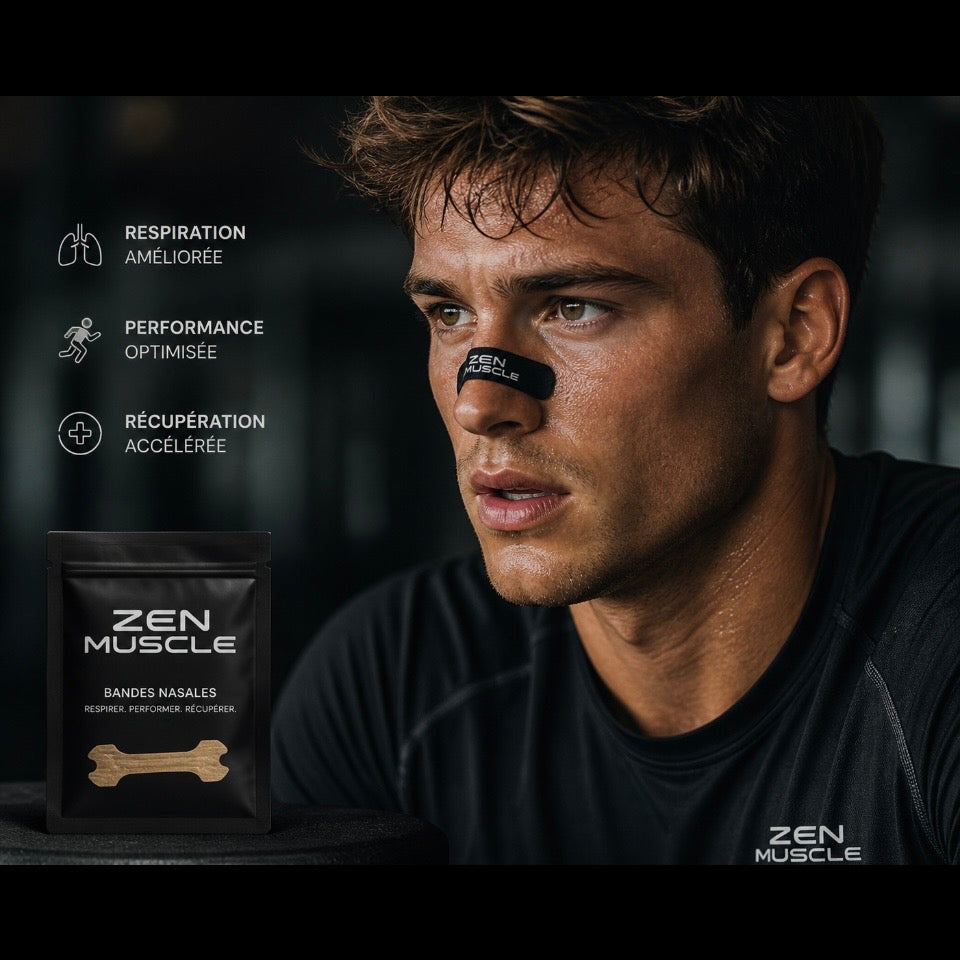 Zen Breathe Pro™ – Bandes Nasales Performance & Sommeil